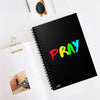 Pray Multicolor Text Prayer Notebook