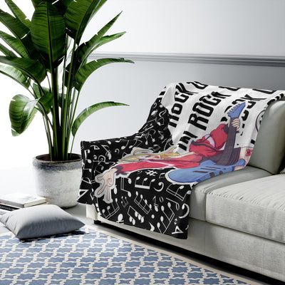 Rocker Girl Kawaii Anime Velveteen Plush Blanket