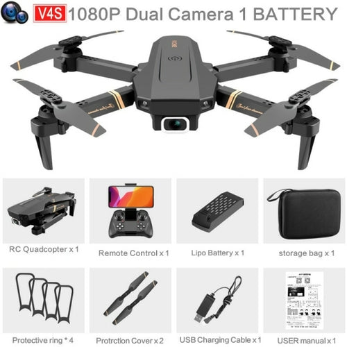 4DRC V4 WIFI FPV Drone WiFi live video FPV 4K/1080P HD Wide Angle
