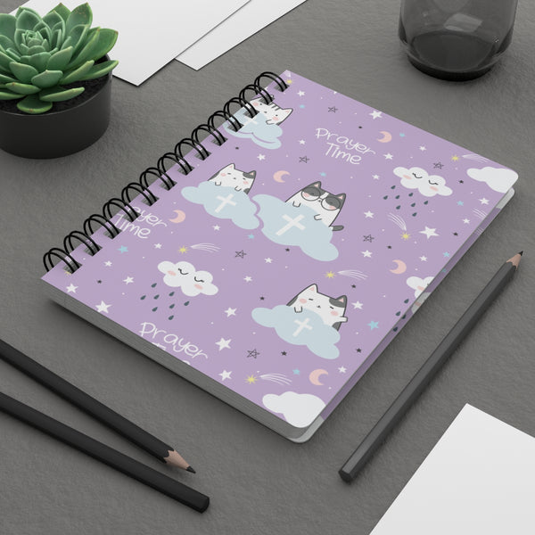 My Little Prayer Book Cat Clouds (Purple)