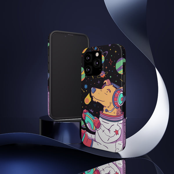 Astronaut Pup Gamer Tough Phone Case