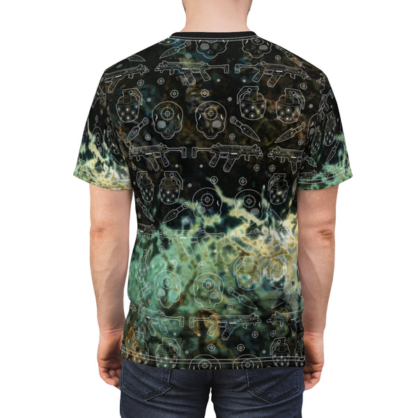 Locked On Target Gunner Gamer Shirt Patterned