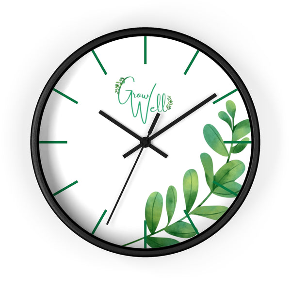 Grow Well Beautiful Sprout Wall Clock