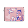 Cute Pink Anime Girl and Cat Laptop Sleeve