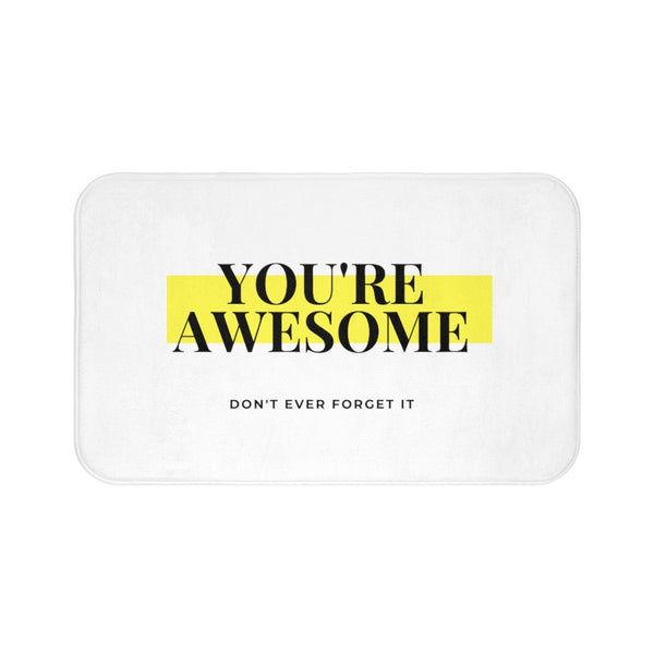 You're Awesome Highlight Bath Mat