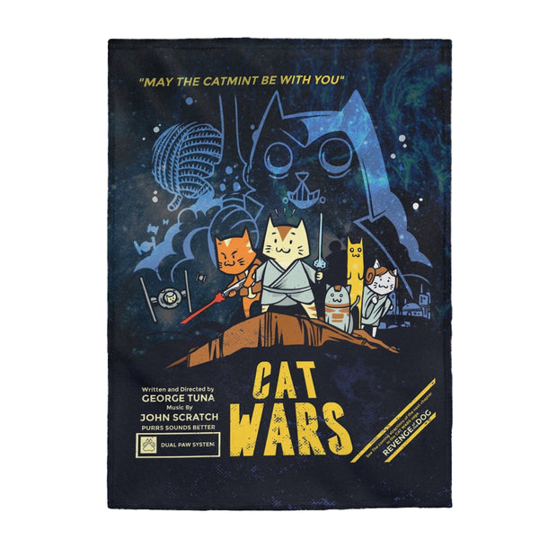 Cat Wars Galaxy Universe Blanket