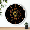 Shine Your Light Bright Astrology Wall Clock
