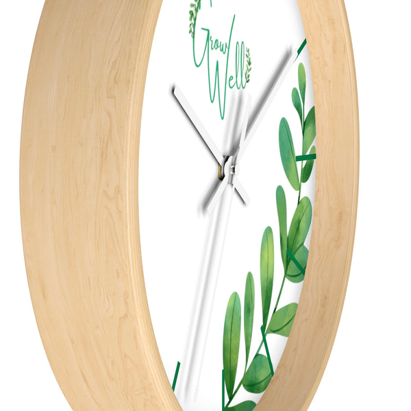 Grow Well Beautiful Sprout Wall Clock
