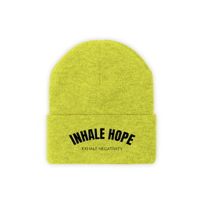Inhale Hope Exhale Negativity Knit Beanie