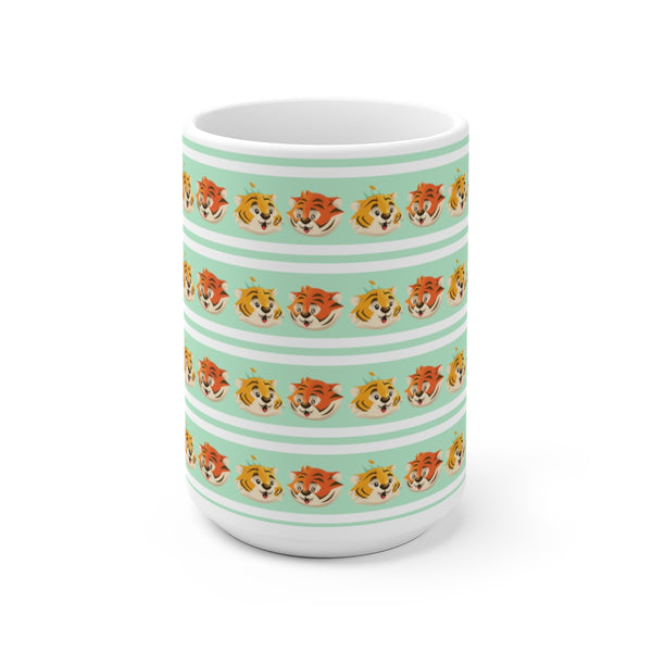 Kai & Kika Patterned Mint Ceramic Mug