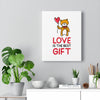 Love is the Best Gift Balloon Bear Canvas Gallery Wraps