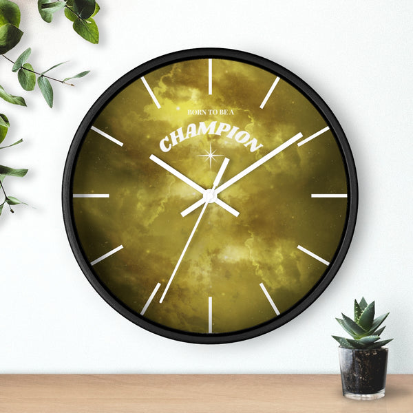 Born to be a Champion Wall Clock