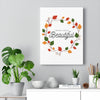 Change Can Be Beautiful Fall Wreath Canvas Gallery Wraps