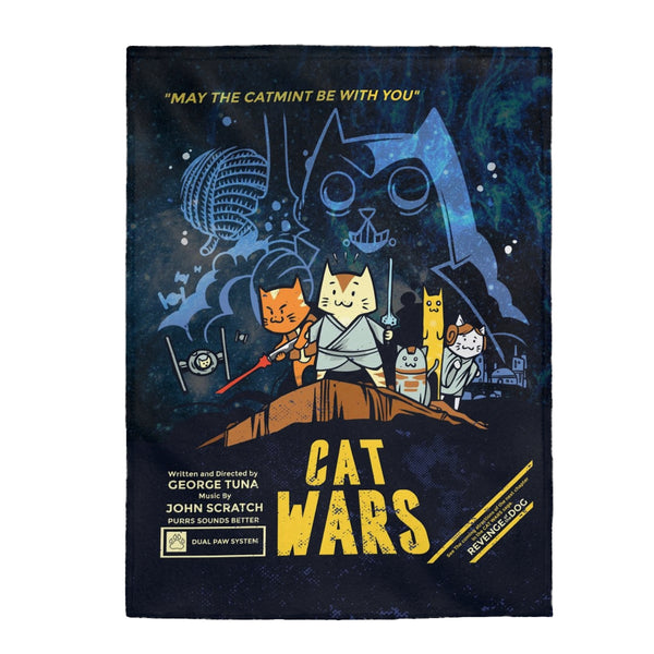 Cat Wars Galaxy Universe Blanket