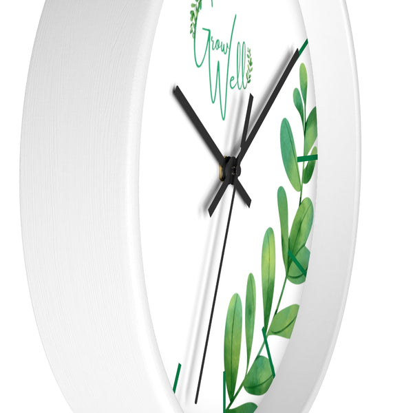 Grow Well Beautiful Sprout Wall Clock