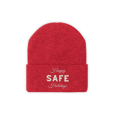 Happy SAFE Holidays Knit Beanie