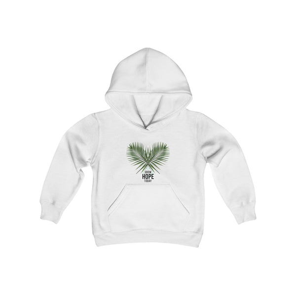 Grow Hope Today Palm Youth Heavy Blend Hooded Sweatshirt