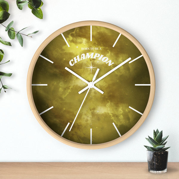 Born to be a Champion Wall Clock