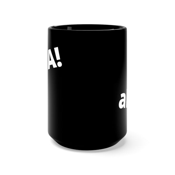 aHA! Black Mug 15oz