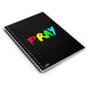 Pray Multicolor Text Prayer Notebook