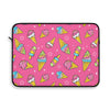 It's Ice Cream Time Cute Pink Laptop Sleeve