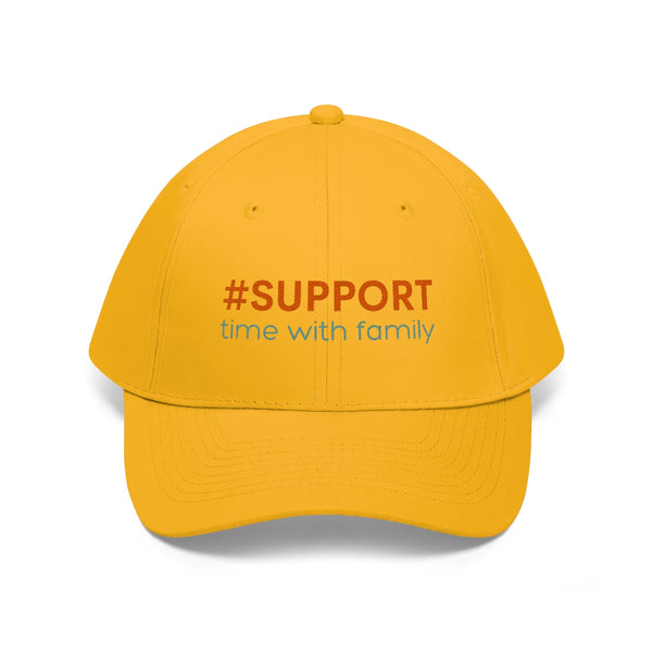 Support Time with Family Unisex Twill Hat