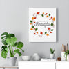 Change Can Be Beautiful Fall Wreath Canvas Gallery Wraps