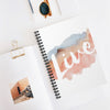 Live Watercolor Spiral Notebook - Ruled Line