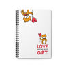 Love is the Best Gift Balloon Bear Spiral Notebook - Ruled Line