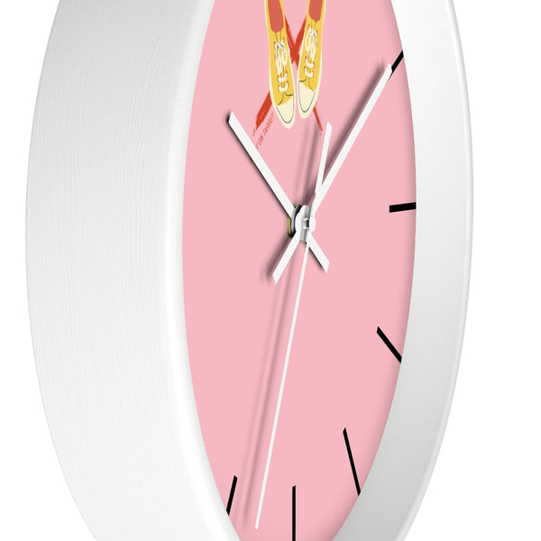 Right on Target Yellow Sneakers Wall Clock