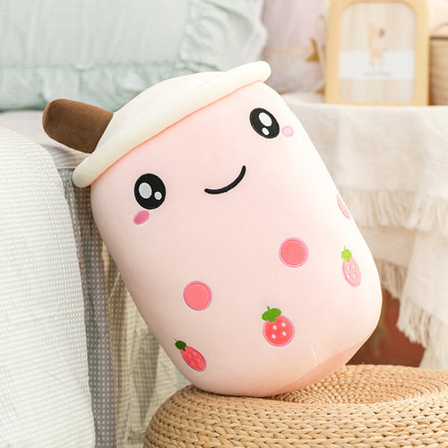 Bubble Tea Plush Toy Boba Plush Milk Boba Tea Plush Cup Shaped Pillow
