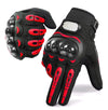 Motorcycle Touch Screen Gloves Breathable Full Finger Hard Shell Anti
