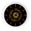 Shine Your Light Bright Astrology Wall Clock