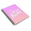 Give Thanks Meow Kitty Spiral Notebook - Ruled Line