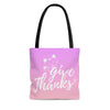 Give Thanks Meow Kitty Tote Bag