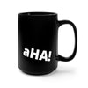 aHA! Black Mug 15oz