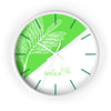 Relax Fresh Leaf Wall Clock