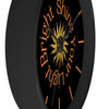Shine Your Light Bright Astrology Wall Clock