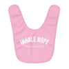 Inhale Hope Exhale Negativity Fleece Baby Bib