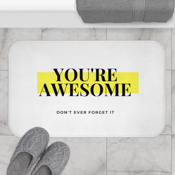 You're Awesome Highlight Bath Mat