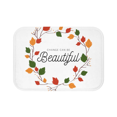Change Can Be Beautiful Fall Wreath Bath Mat