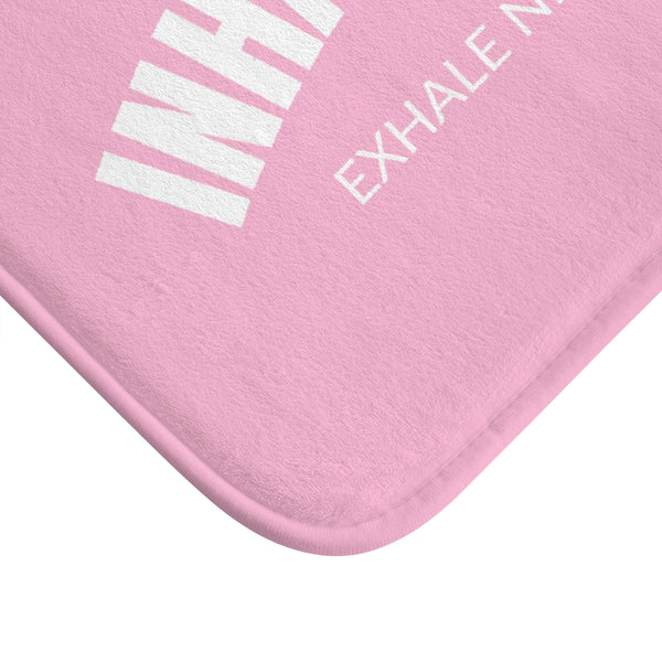 Inhale Hope Pink Bath Mat
