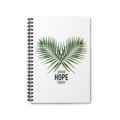 Grow Hope Today Palm Spiral Notebook - Ruled Line