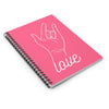 Sign of Love Spiral Notebook - Ruled Line