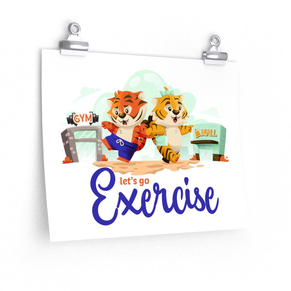 Let's Go Exercise Kai Kika Poster