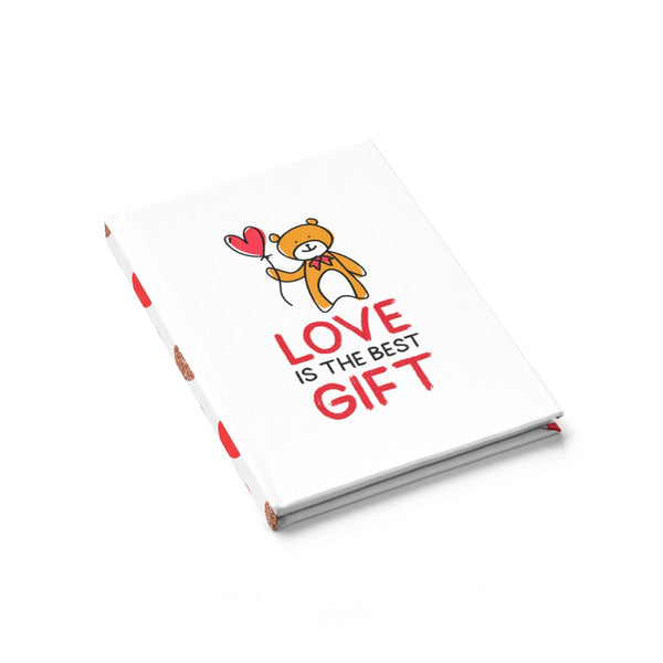 Love is the Best Gift Balloon Bear Journal - Ruled Line