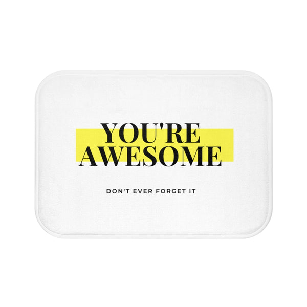 You're Awesome Highlight Bath Mat