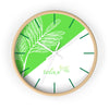 Relax Fresh Leaf Wall Clock