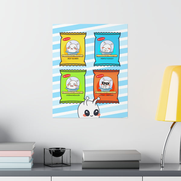 Procrastinator Snack Bundle Poster