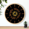 Shine Your Light Bright Astrology Wall Clock